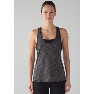 Lululemon Glide and Stride Tank Heathered Black